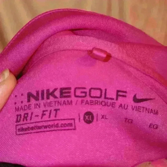 Nike Golf Ladies Dri-FIT Micro Pique 20 Polo Shirt Hot Pink Size Small - Picture 3 of 12